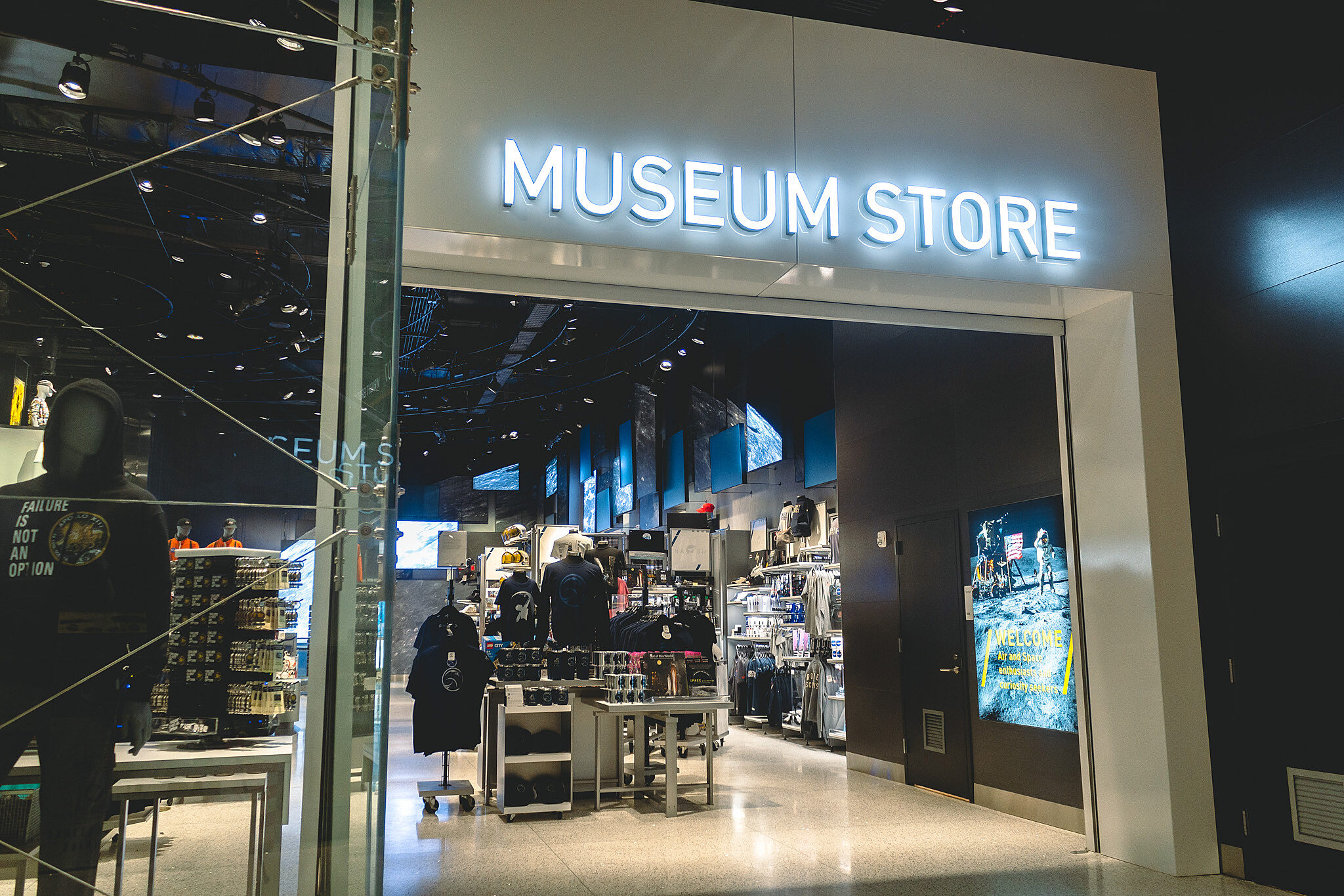 Museum Store visible from outside