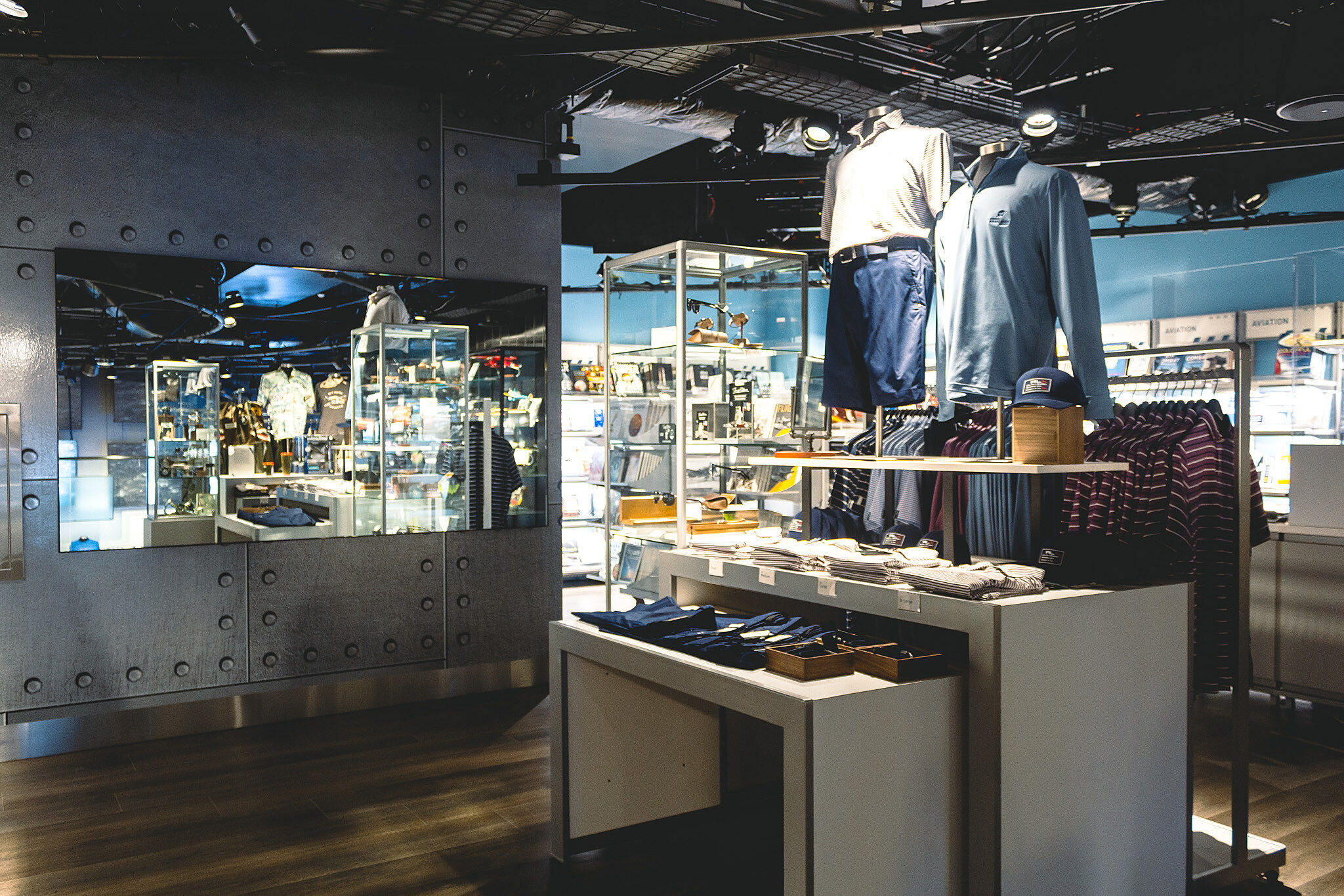 Displays inside the museum store