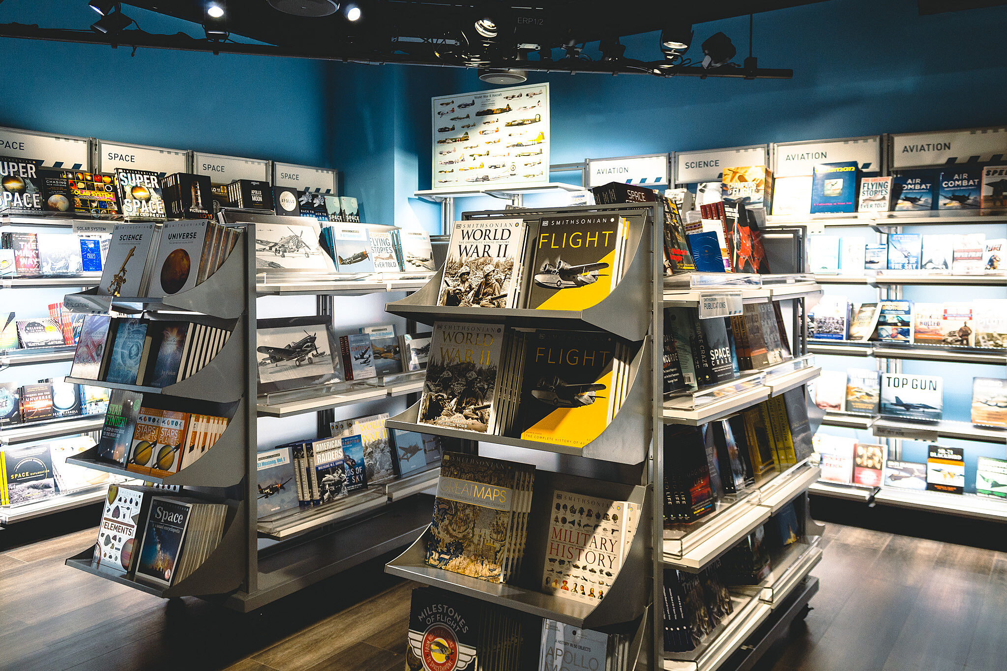 Displays inside the museum store