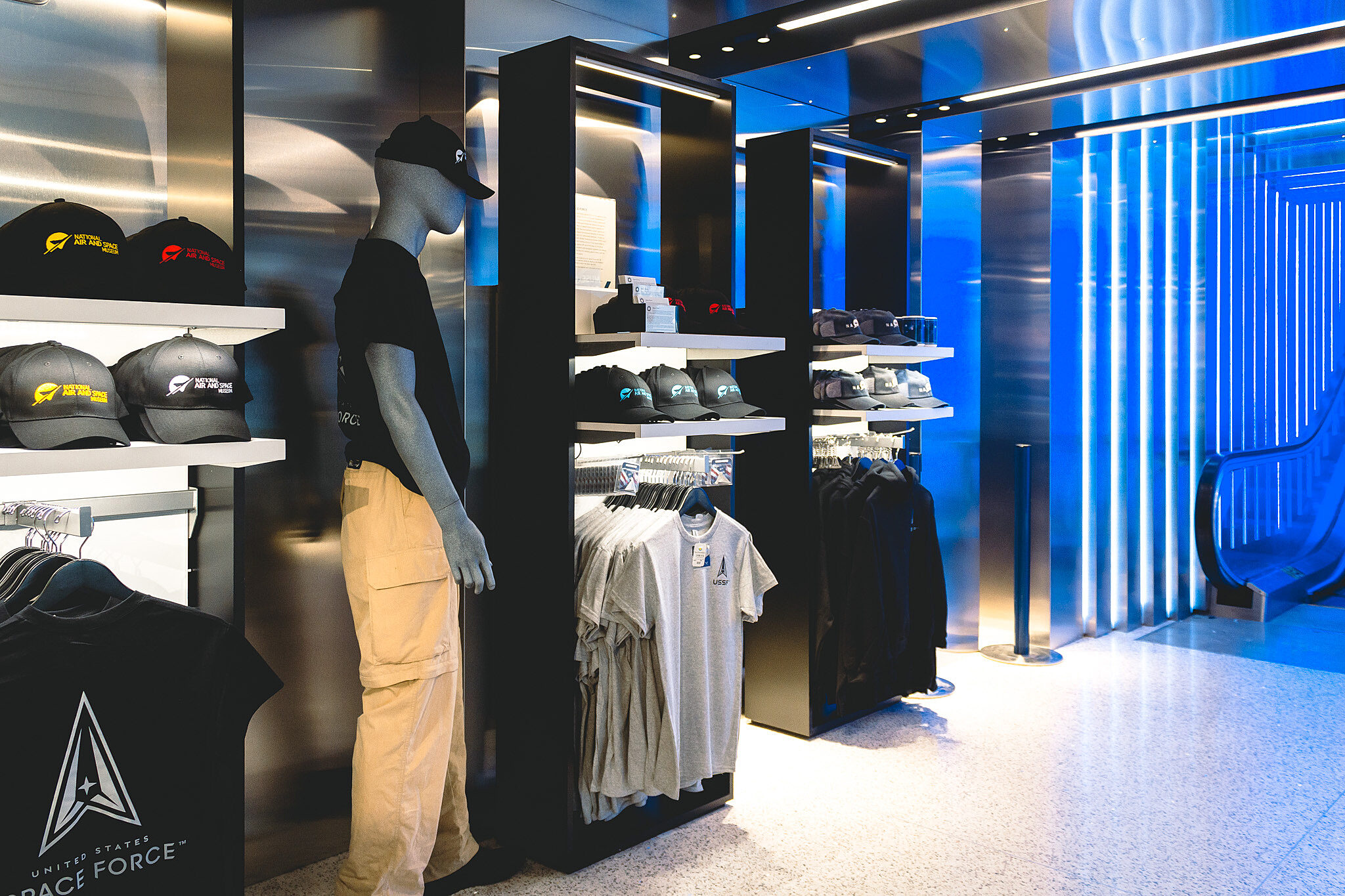 Displays inside the museum store