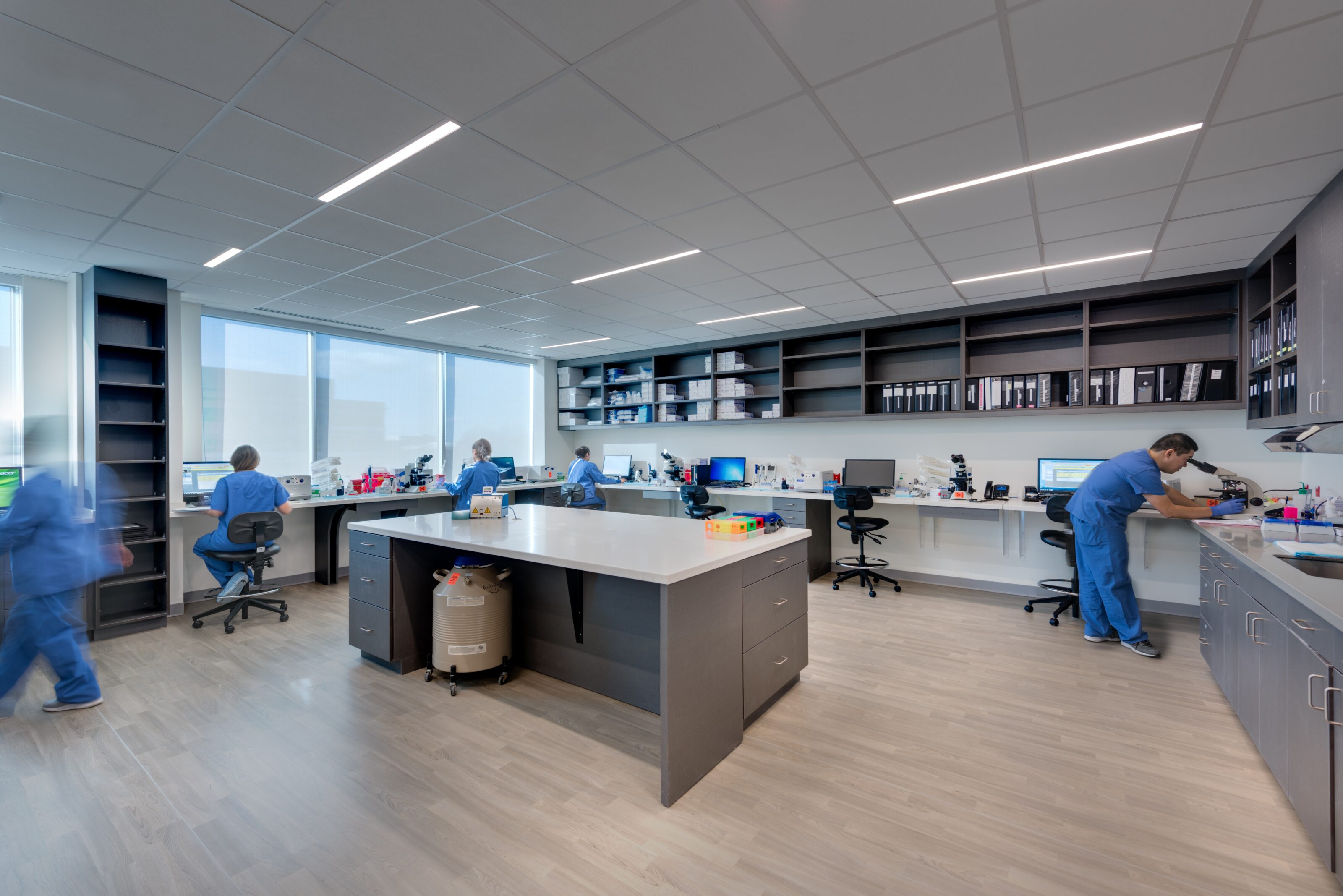 A lab in a doctor's office